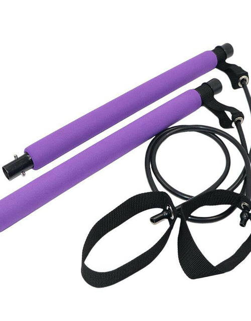 Load image into Gallery viewer, Yoga Pilates Bar Stick Exerciser Pull Rope Gym Workout Pilates Trainer
