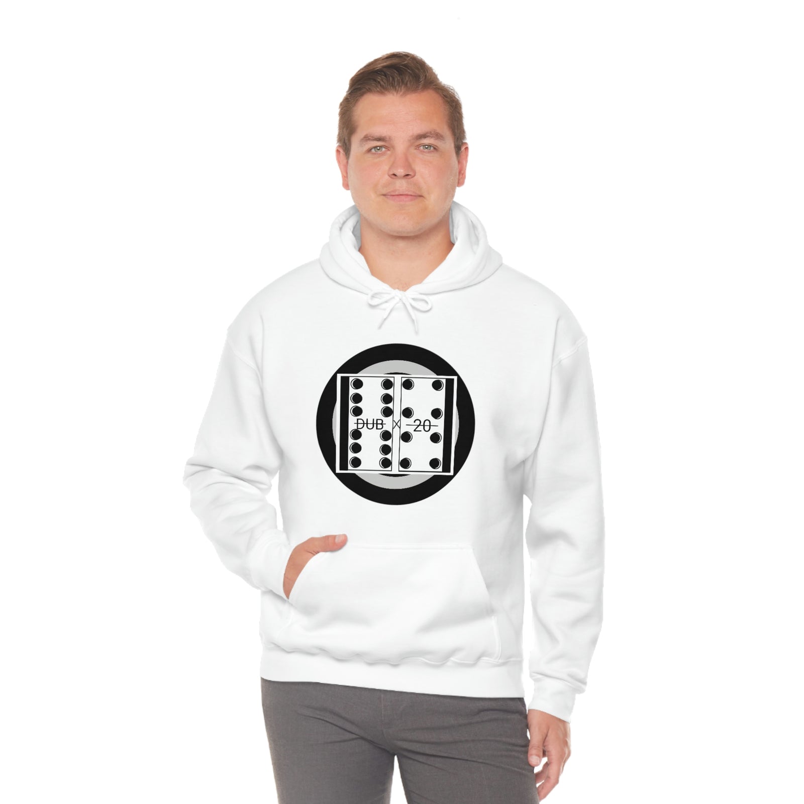 DOMMOE DUB/20 Big Circle Hooded Hoodie