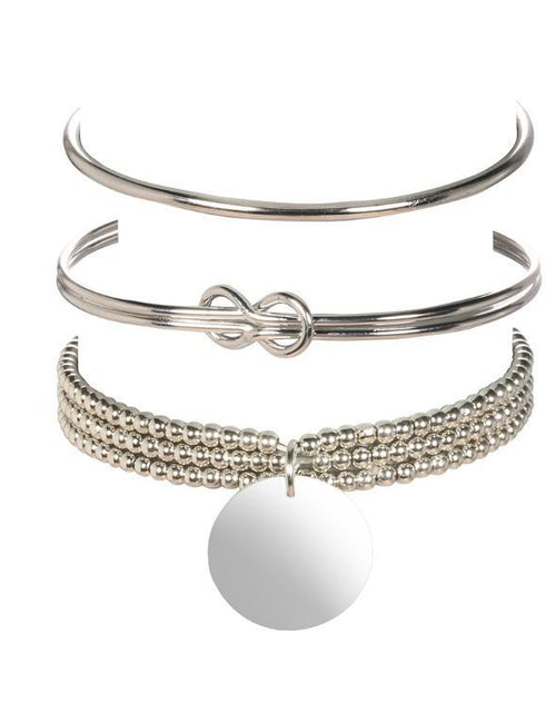 Load image into Gallery viewer, Classic Loveknot Twisted 3 Piece Bracelet Set
