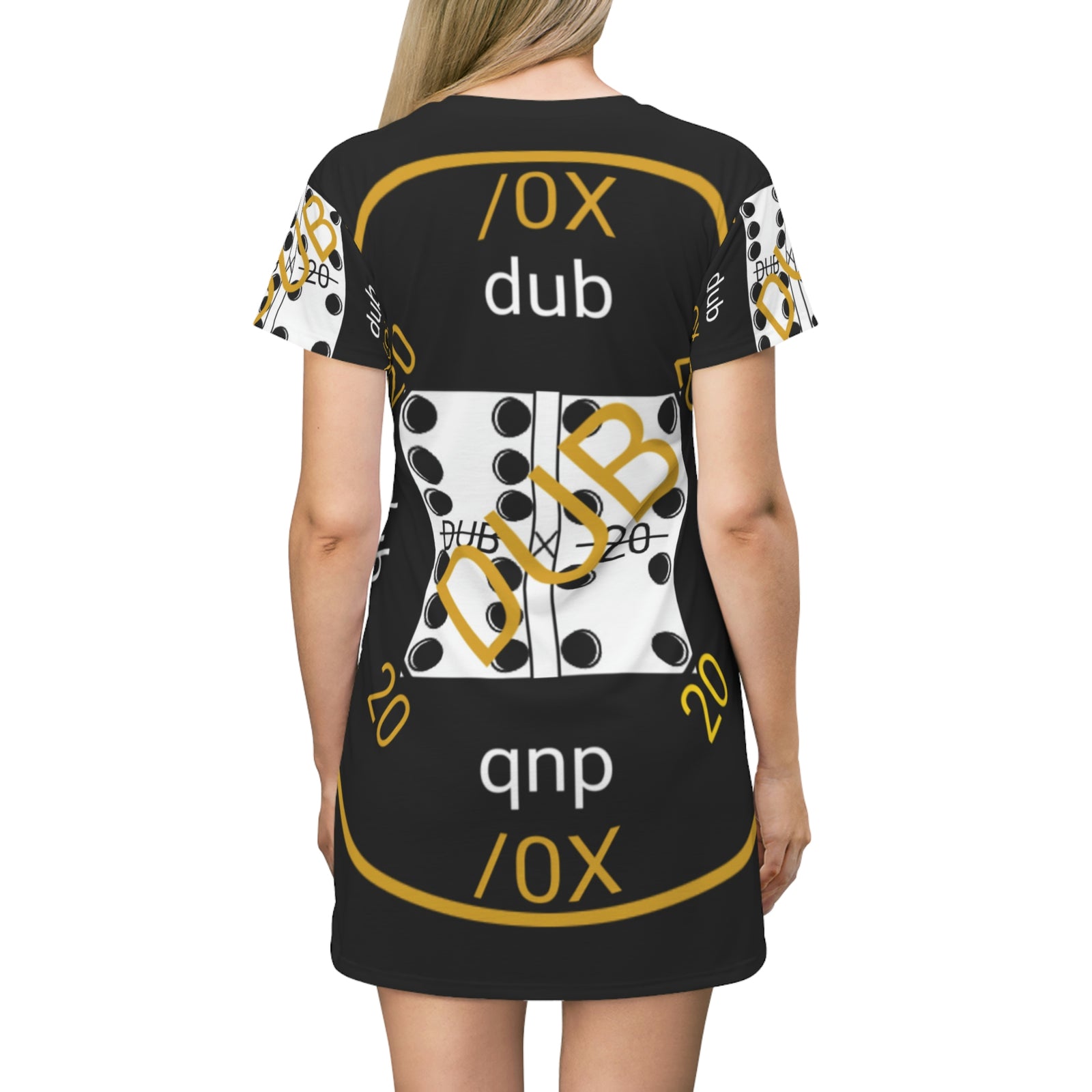 DOMMOE DUB/20 -- Golden Black Dub Dress T-Shirt